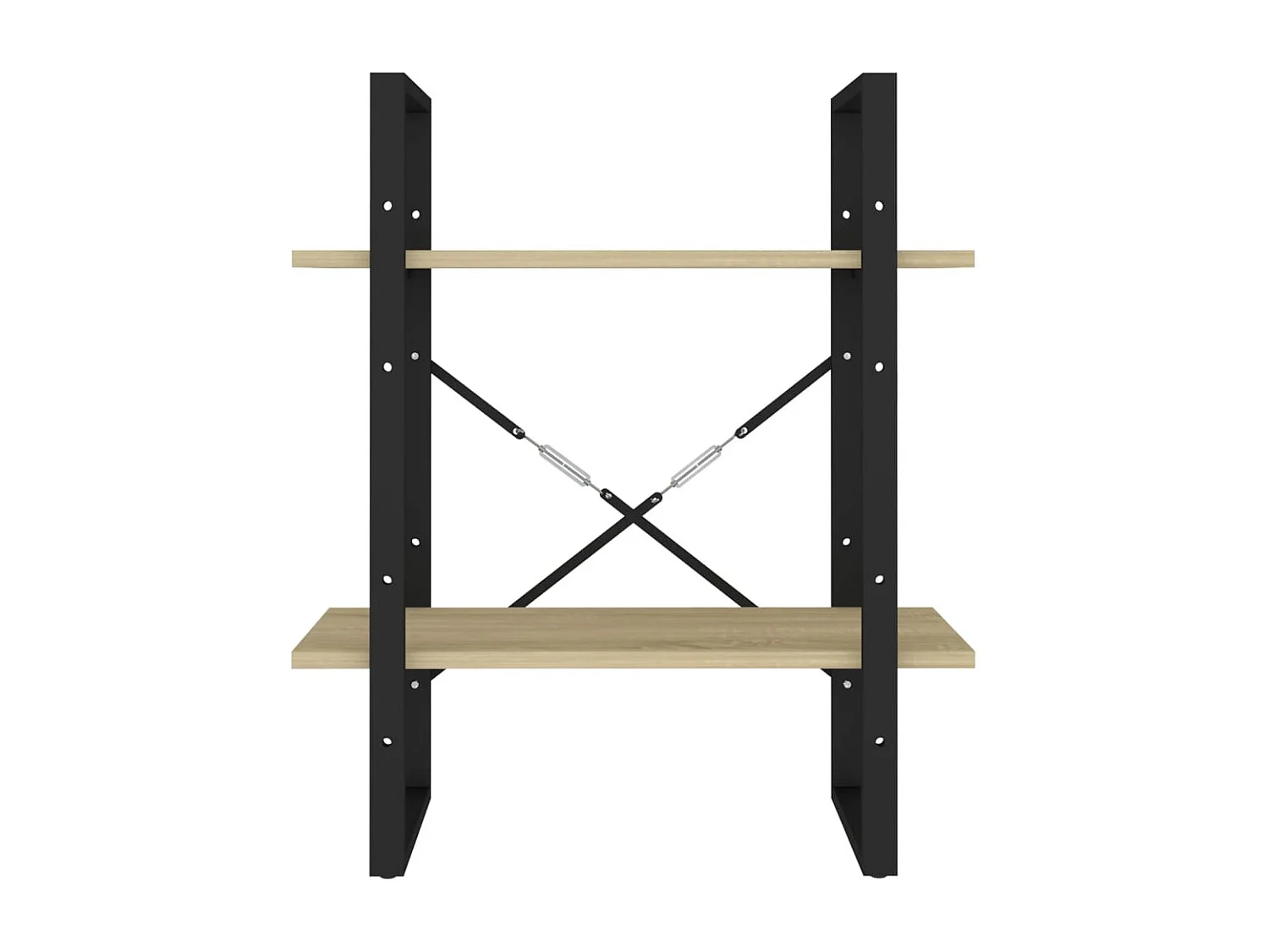 Roermond  Bibliothèque à 2 niveaux chêne sonoma bois d'ingénierie