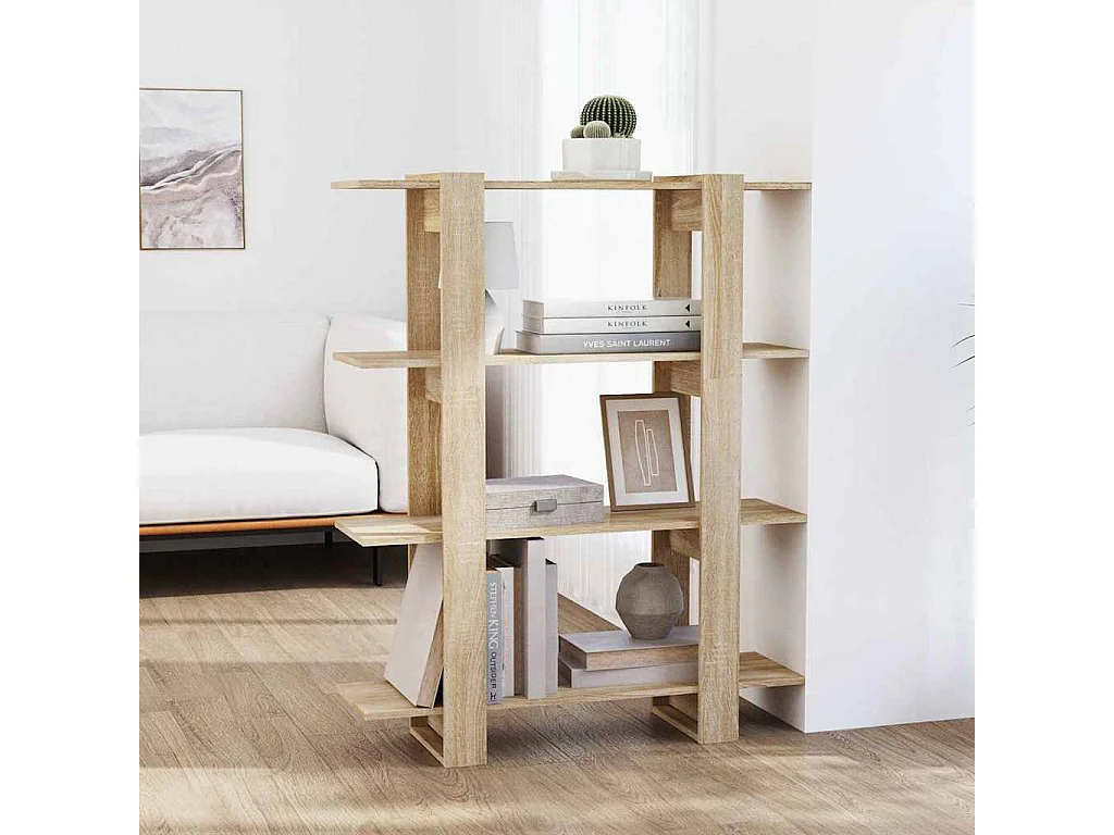 Celin  Boekenkast/kamerscherm 100x30x123,5 cm sonoma eikenkleurig