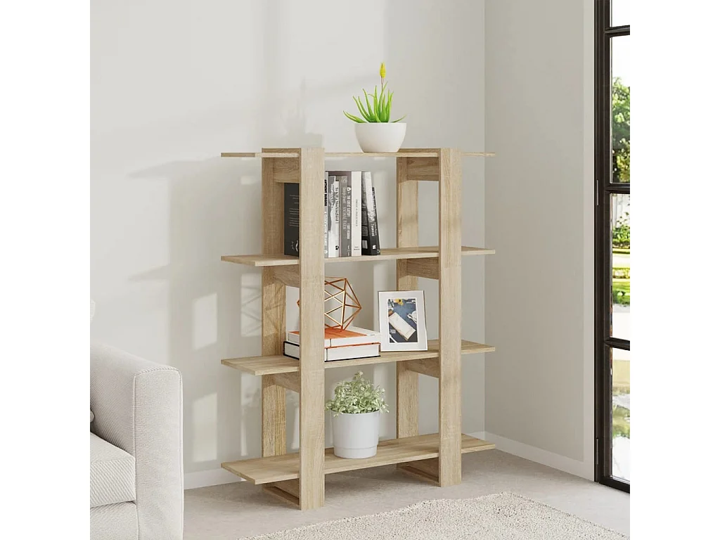 Celin  Boekenkast/kamerscherm 100x30x123,5 cm sonoma eikenkleurig