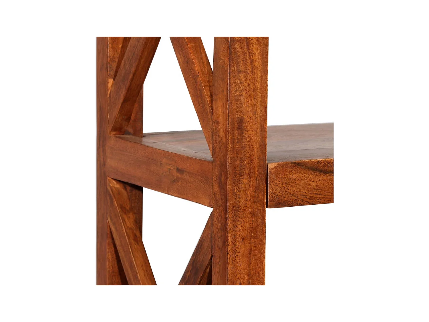 Pierre-Francis-Henri  Bibliothèque Bois massif d'acacia et finition miel 60x30x160 cm