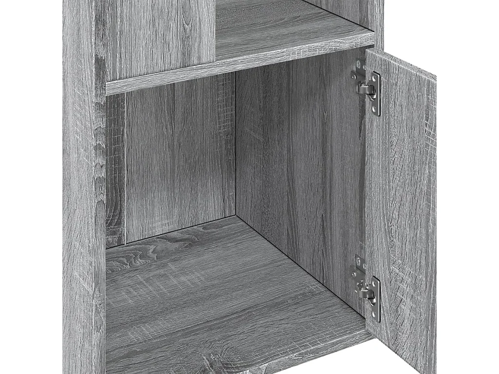 Allentown  Bibliothèque sonoma gris 40x36x189 cm bois d'ingénierie