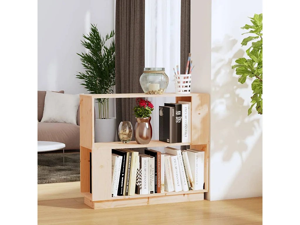 Jean-Paul-Jacques  Bibliothèque/Séparateur de pièce 80x25x70 cm Bois de pin solide