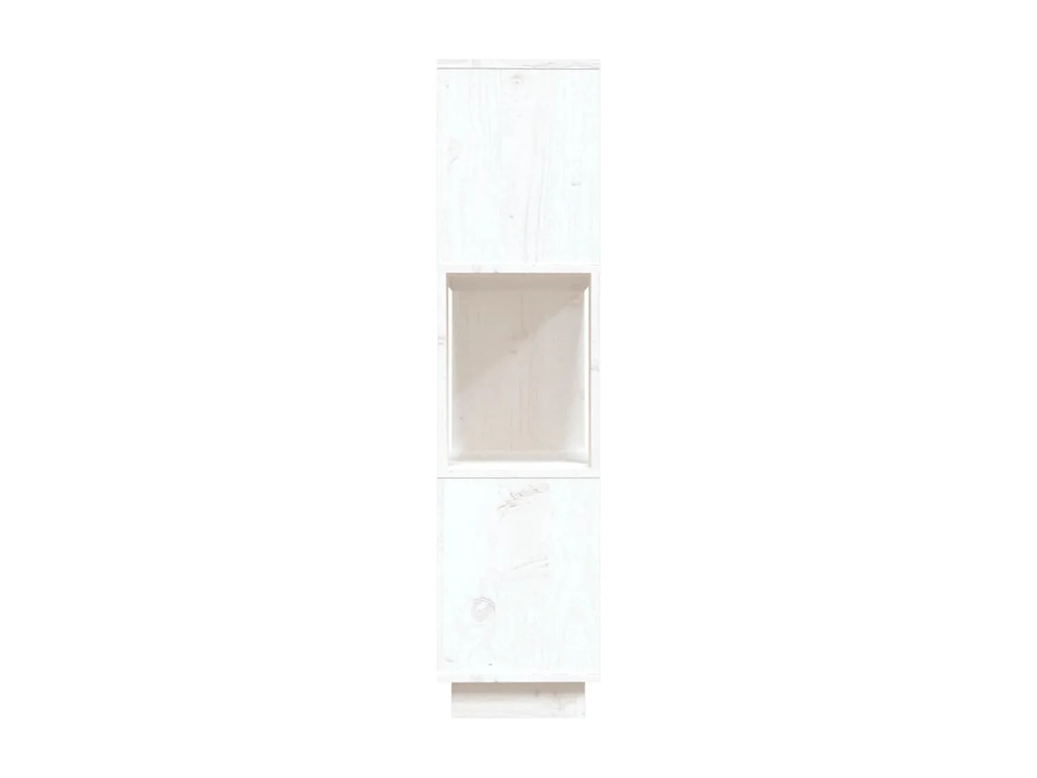 Ilpo  Bibliothèque/Séparateur de pièce Blanc 80x25x101 cm Pin massif