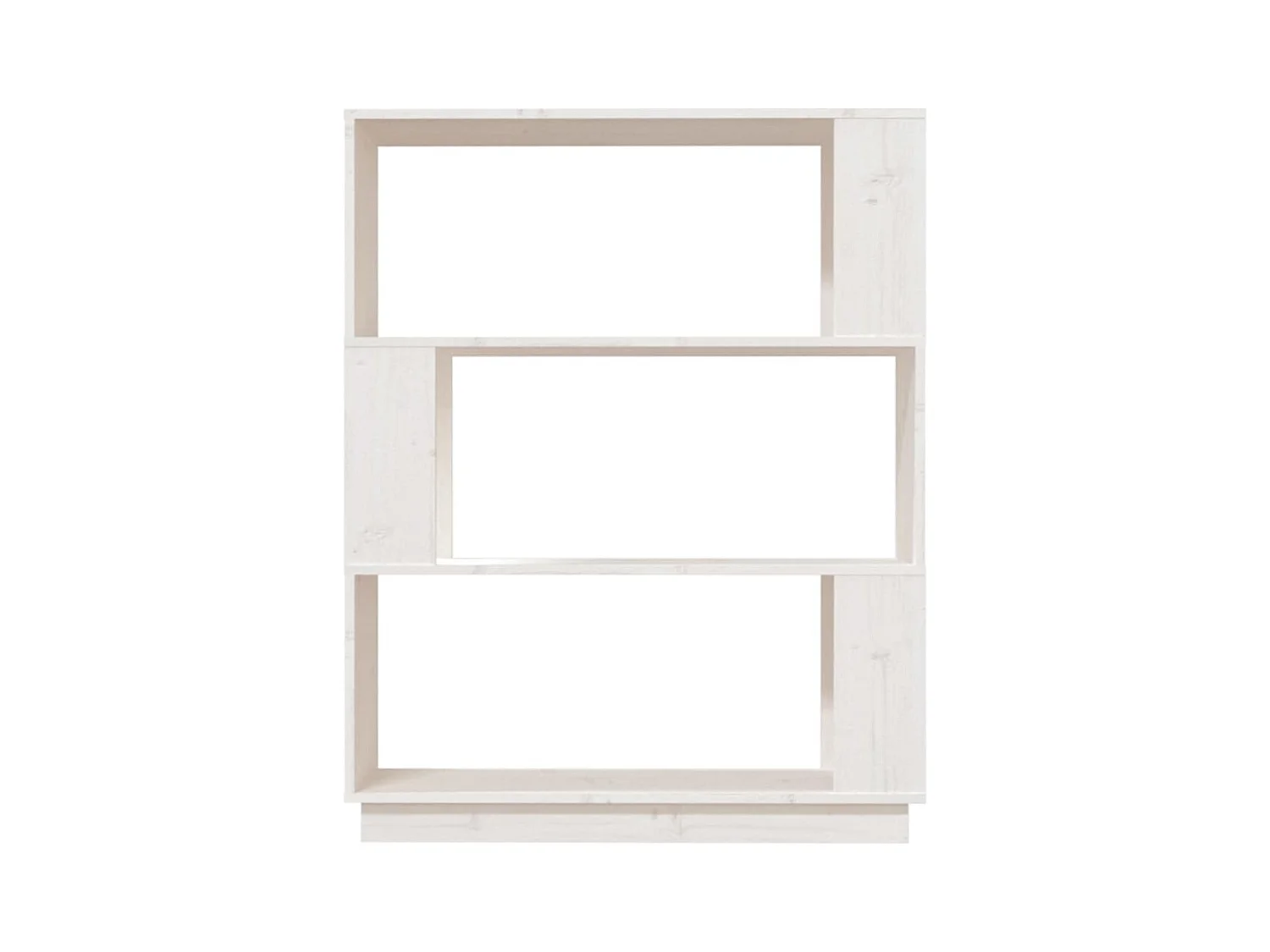 Ilpo  Boekenkast/kamerscherm 80x25x101 cm massief grenenhout wit