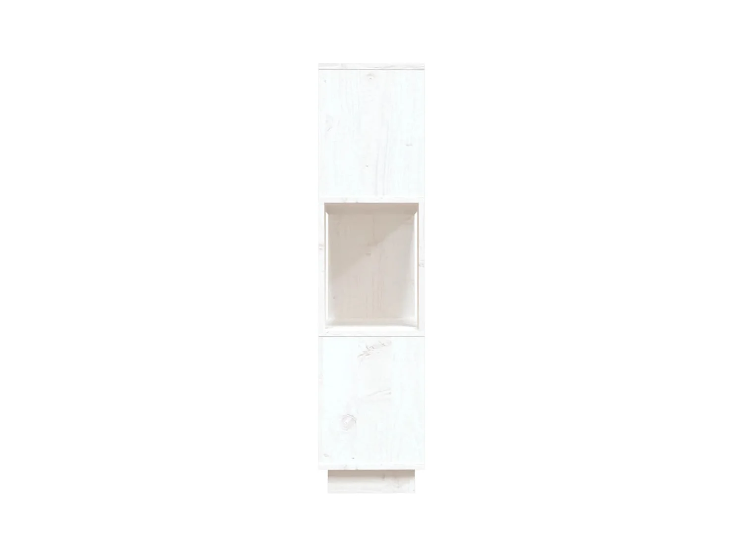 Ilpo  Boekenkast/kamerscherm 80x25x101 cm massief grenenhout wit