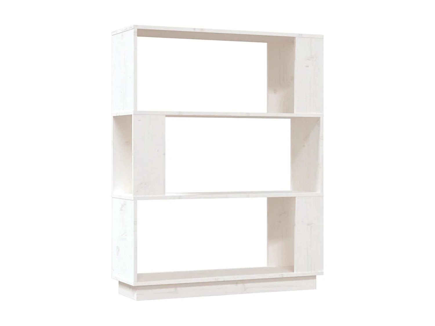 Ilpo  Boekenkast/kamerscherm 80x25x101 cm massief grenenhout wit