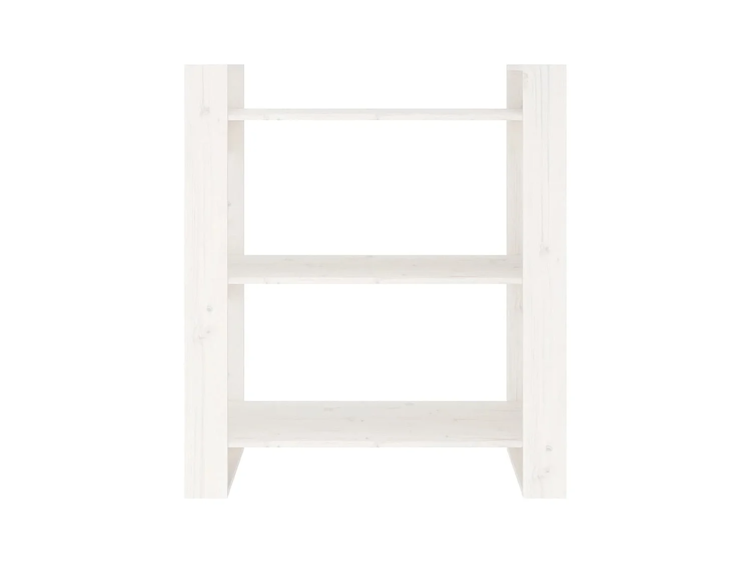 Sophie-Aurélie-Marie  Bibliothèque/Séparateur de pièce Blanc 80x35x91 cm Pin solide