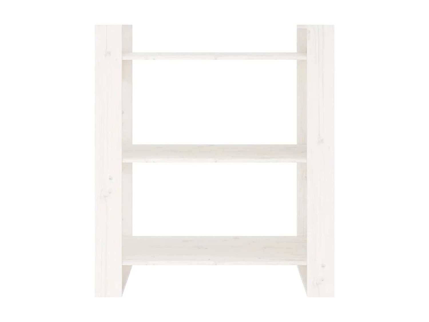 Sophie-Aurélie-Marie  Bibliothèque/Séparateur de pièce Blanc 80x35x91 cm Pin solide