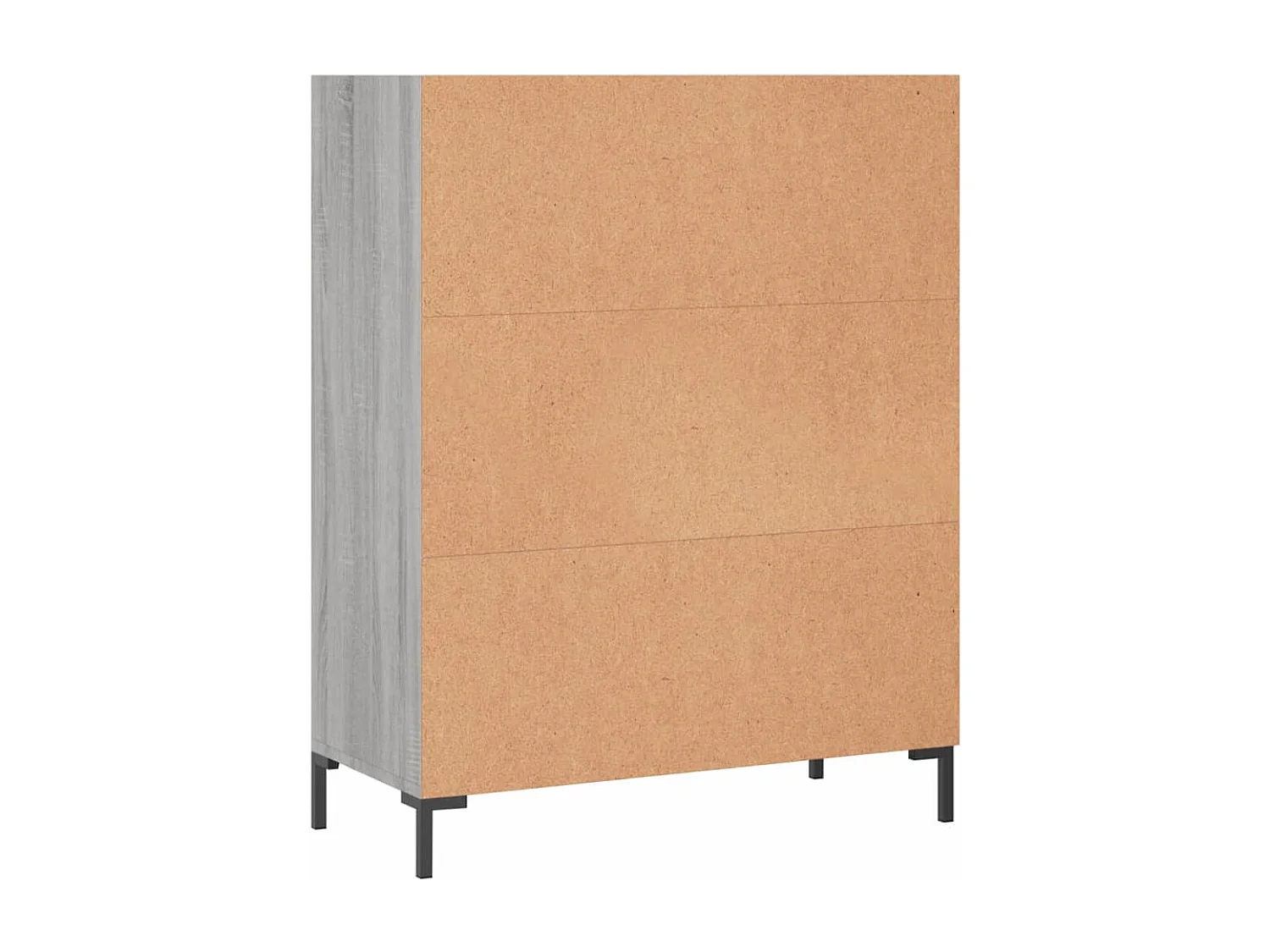 Arabel  Bibliothèque sonoma gris 69,5x32,5x90 cm bois d'ingénierie
