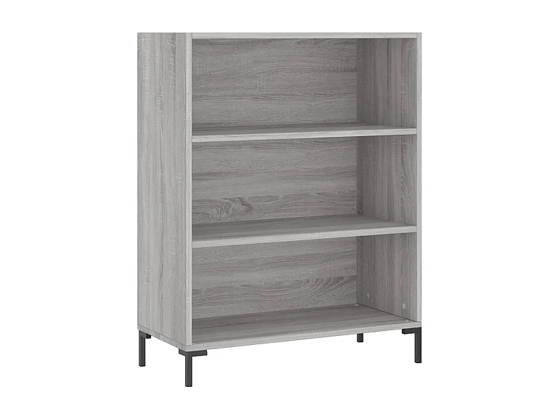 Arabel  Bibliothèque sonoma gris 69,5x32,5x90 cm bois d'ingénierie