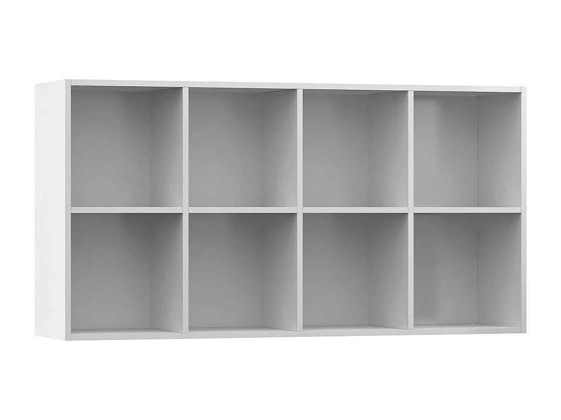 Prolenta Premium -  Bibliothèque/Buffet Blanc brillant 66x30x130 cm Bois ingénierie