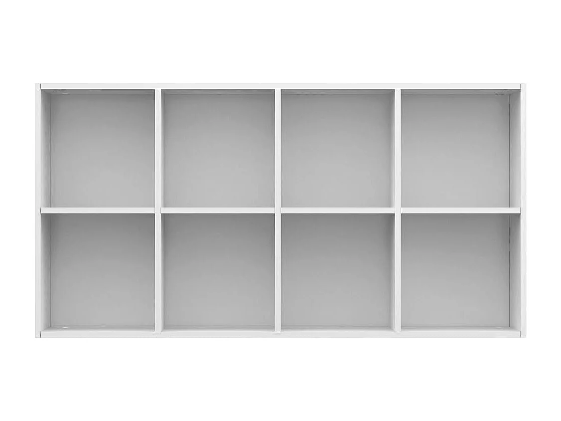 Prolenta Premium -  Bibliothèque/Buffet Blanc brillant 66x30x130 cm Bois ingénierie