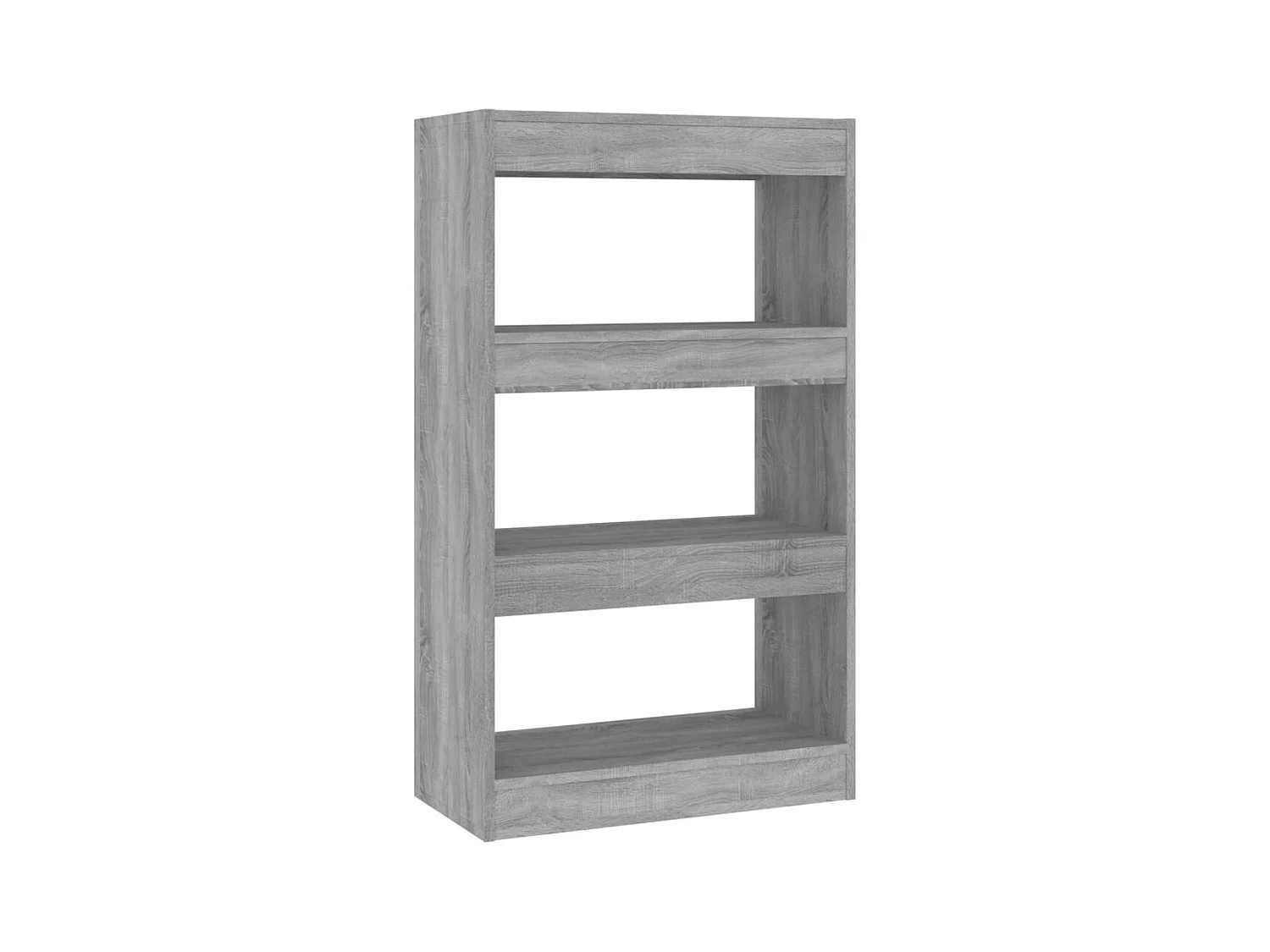 Qarlon  Bibliothèque/Séparateur de pièce Sonoma gris Bois d'ingénierie