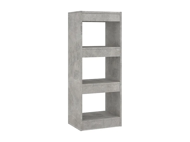 Sameth  Boekenkast/kamerscherm 40x30x103 cm bewerkt hout betongrijs
