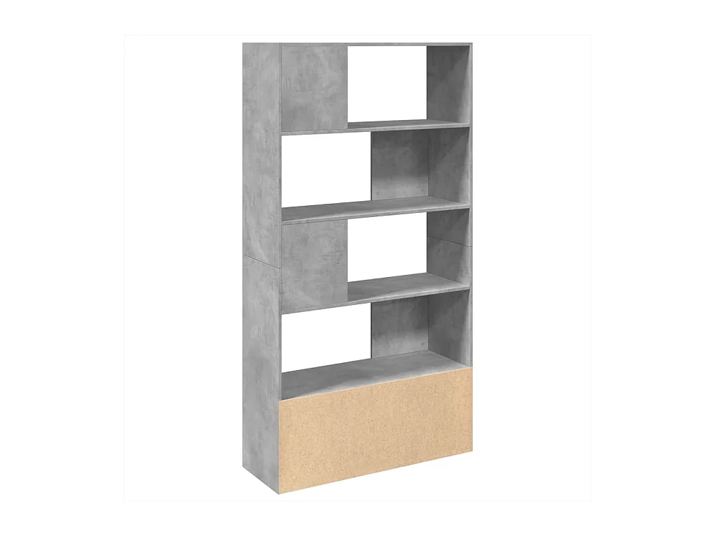 Allentown  Bibliothèque gris béton 100x36x189 cm bois d'ingénierie