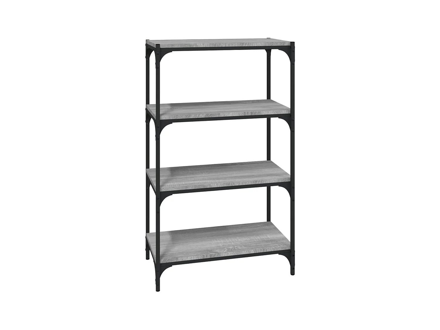 Ventura  Bibliothèque Sonoma gris 60x33x100 cm Bois d'ingénierie acier