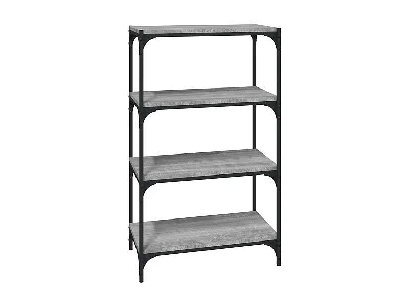 Ventura  Bibliothèque Sonoma gris 60x33x100 cm Bois d'ingénierie acier