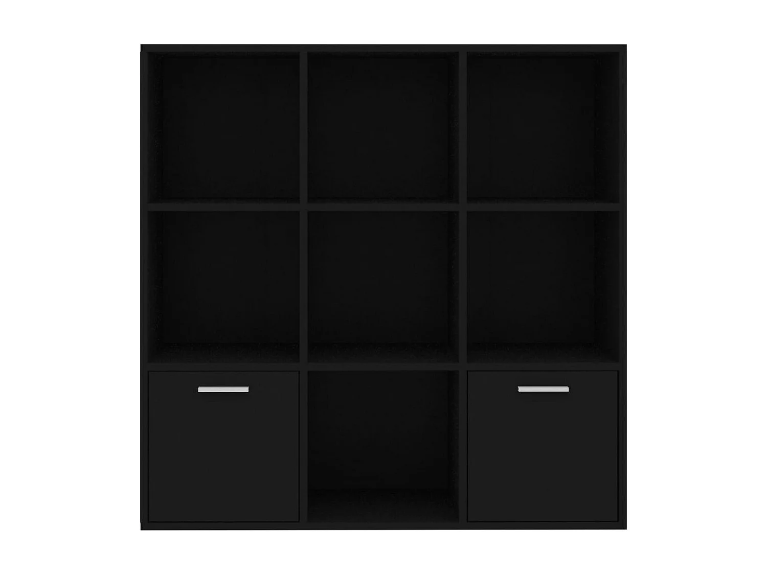 Clonakenny  Boekenkast 98x30x98 cm bewerkt hout zwart