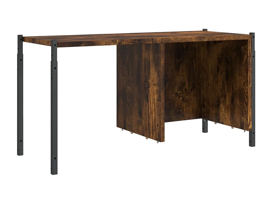 Sonmez  Bibliothèque chêne fumé 72x28x172 cm bois d'ingénierie