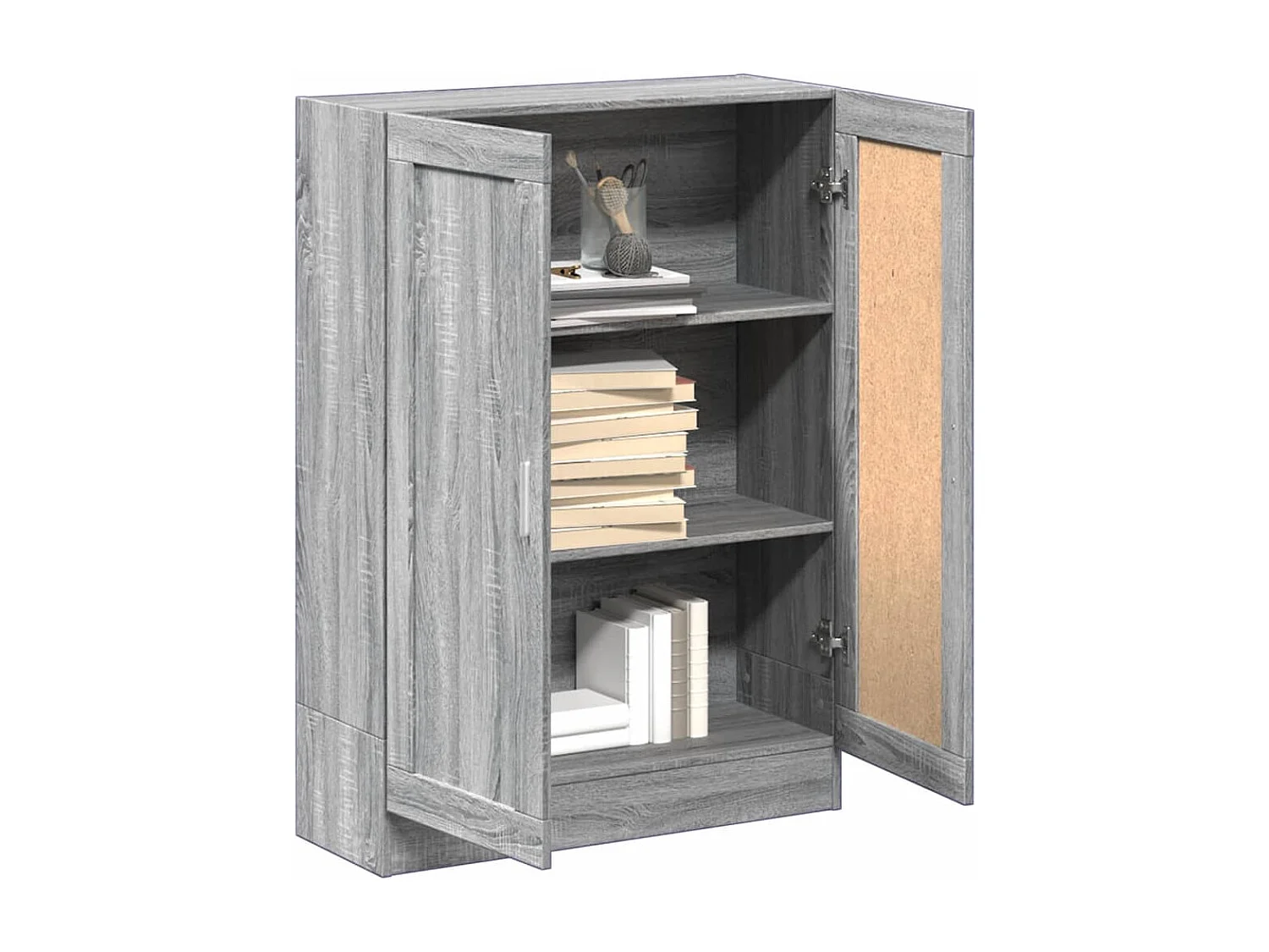 Krimpen aan den IJssel  Boekenkast 82,5x30,5x115 cm bewerkt hout grijs sonoma eiken