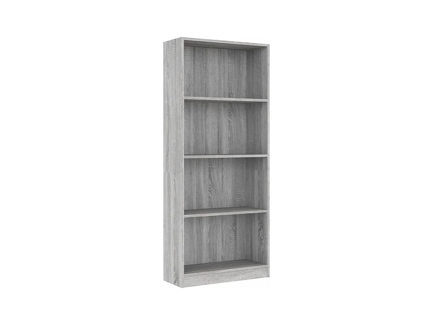 Jairo  Bibliothèque 4 niveaux Sonoma gris 60x24x142 cm