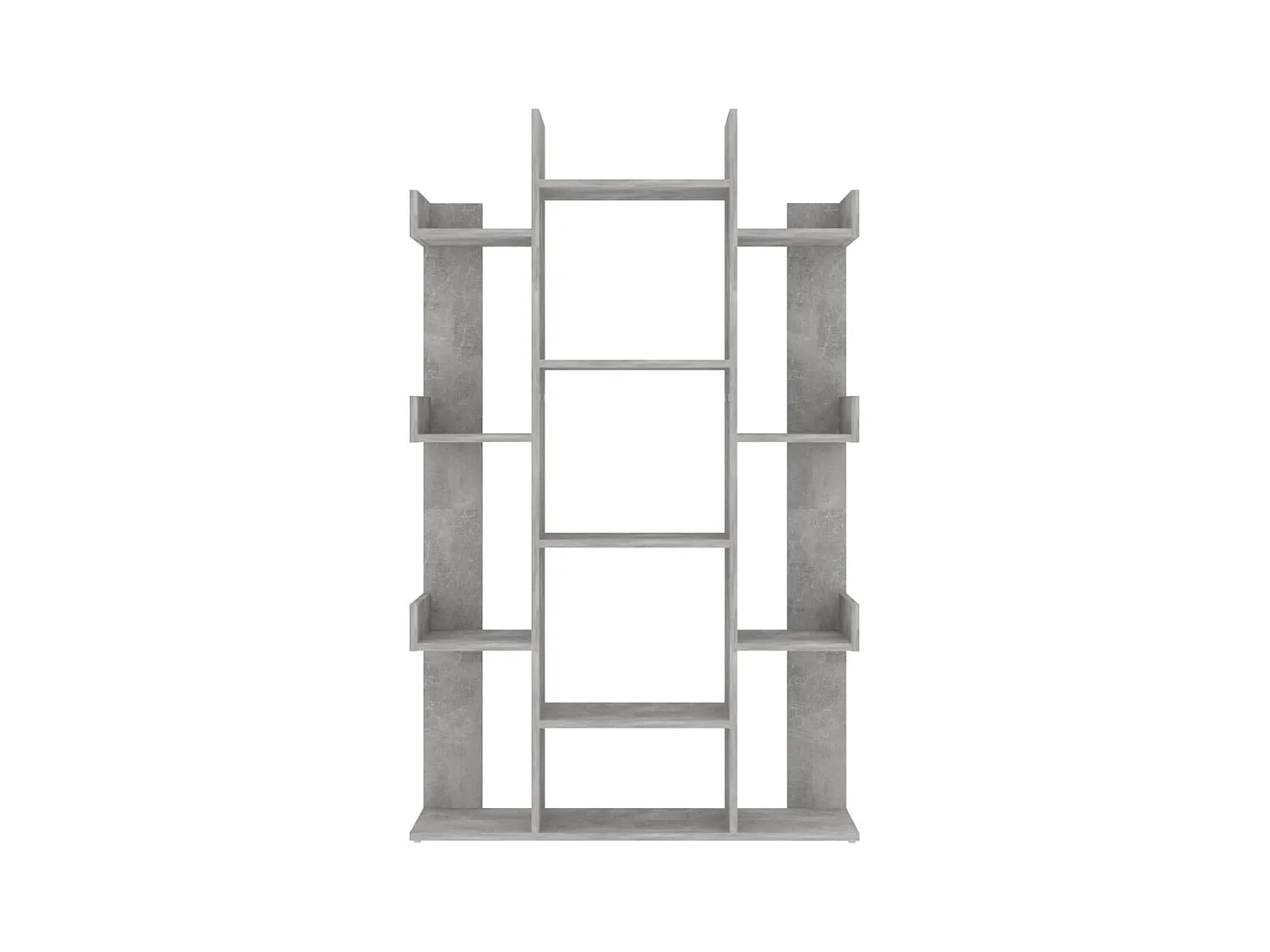 Candler  Bibliothèque Gris béton 86x25,5x140 cm Bois d’ingénierie