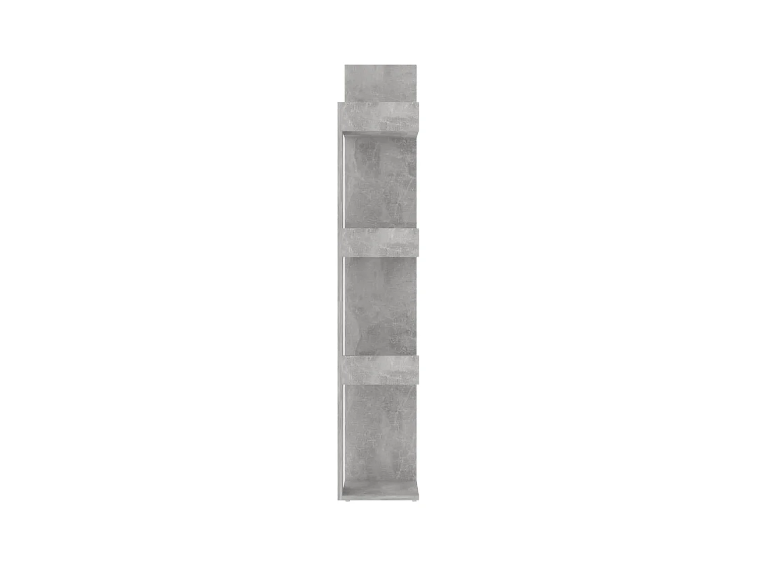 Candler  Bibliothèque Gris béton 86x25,5x140 cm Bois d’ingénierie