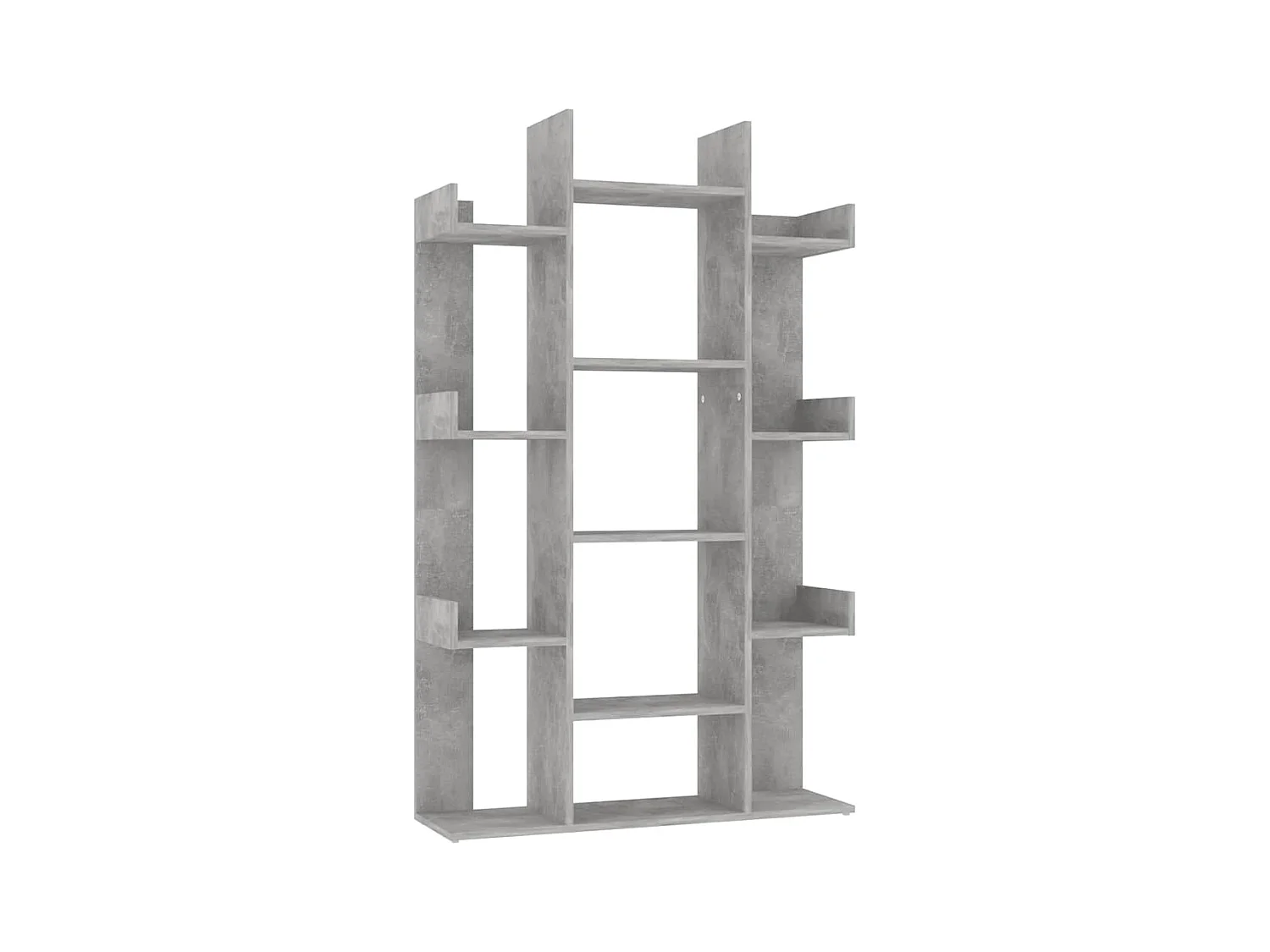 Candler  Bibliothèque Gris béton 86x25,5x140 cm Bois d’ingénierie