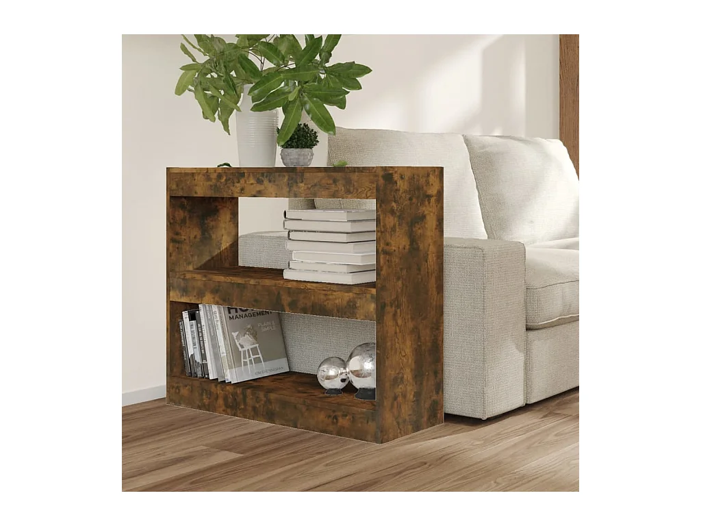 Sutter Creek  Bibliothèque/Séparateur de pièce chêne fumé 80x30x72 cm