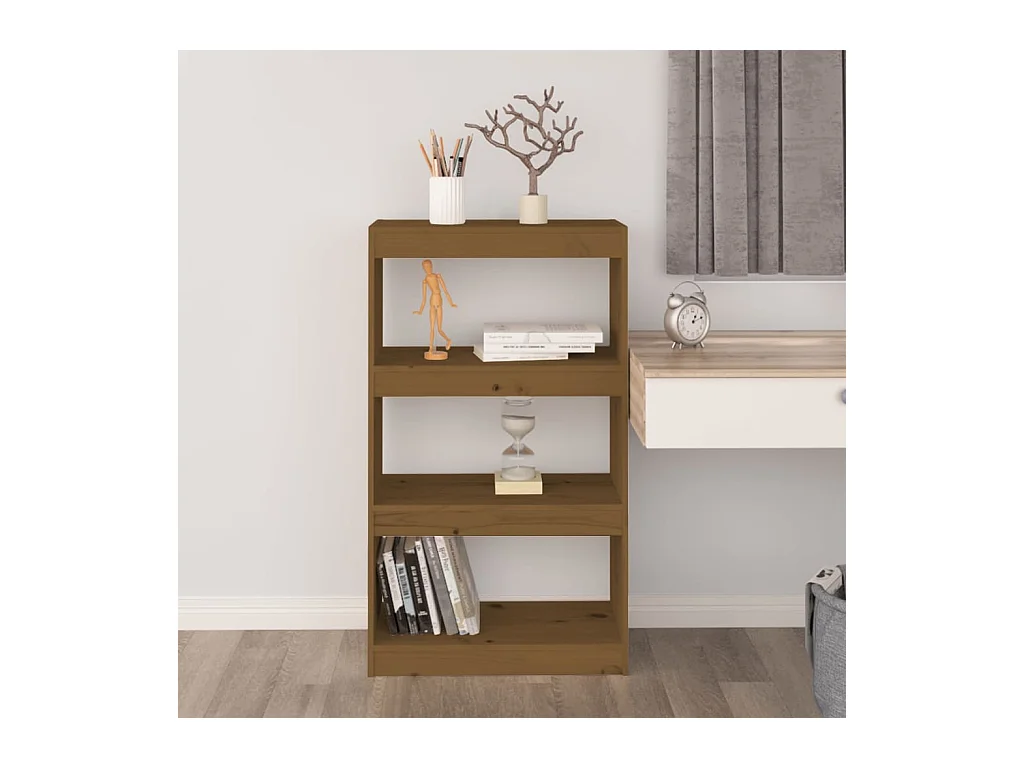 Colgate  Bibliothèque/Séparateur de pièce Marron miel 60x30x103,5 cm Pin