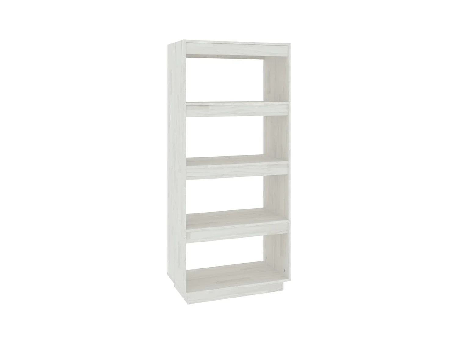 Alisha  Bibliothèque/Séparateur de pièce Blanc 60x35x135 cm Pin massif
