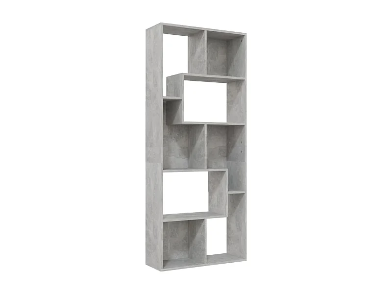 Burtonsville  Boekenkast 67x24x161 cm bewerkt hout betongrijs