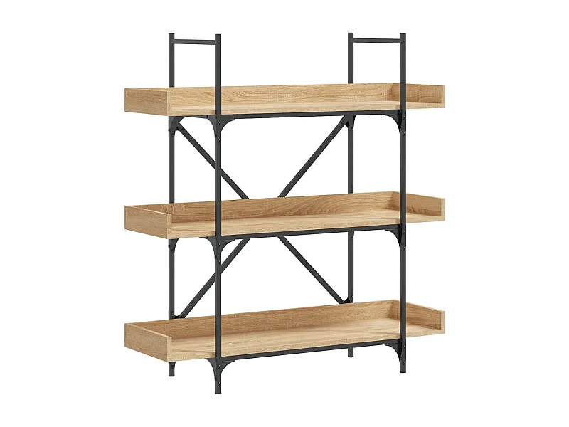 Vero Beach  Bibliothèque à 3 niveaux chêne sonoma 100x33x108,5 cm