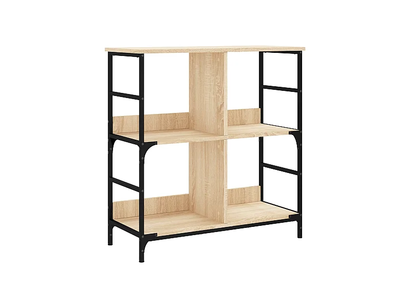 Keith  Bibliothèque chêne sonoma 78,5x33x82 cm bois d'ingénierie