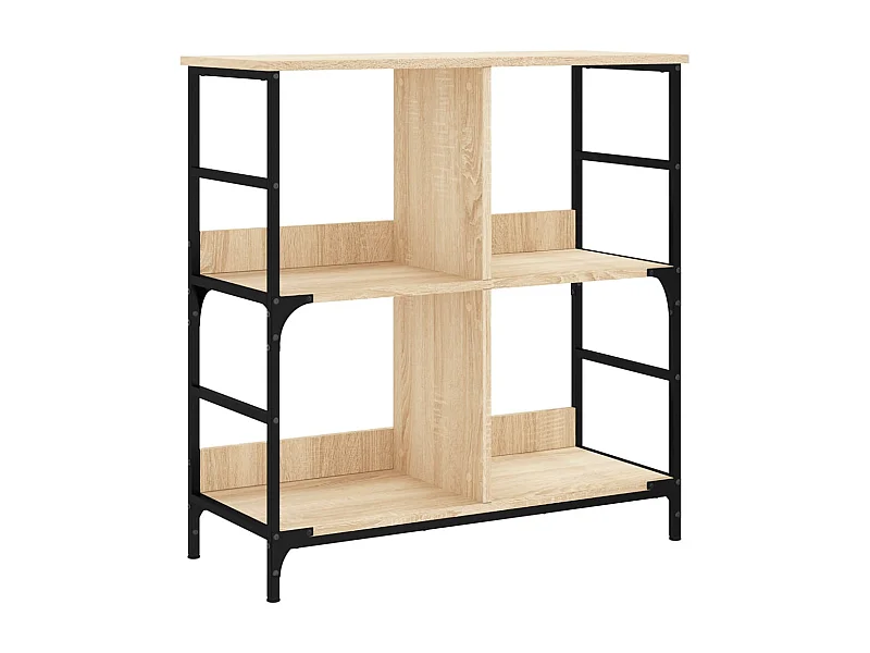 Keith  Bibliothèque chêne sonoma 78,5x33x82 cm bois d'ingénierie