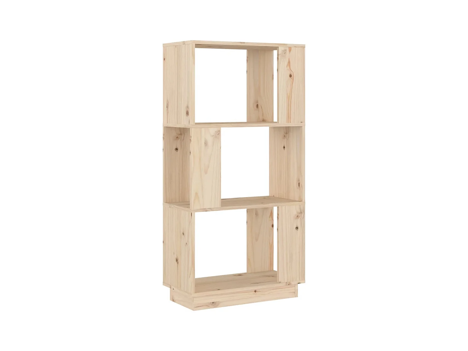 Avran  Estantería/divisor de espacios madera maciza pino 51x25x101 cm