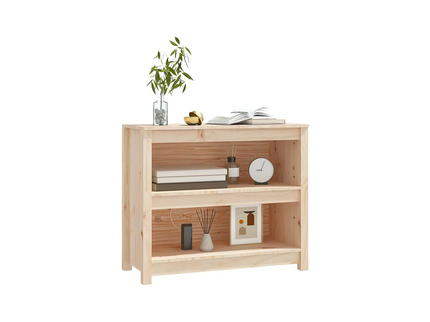 Laurens  Bibliothèque 80x35x68 cm Bois de pin massif