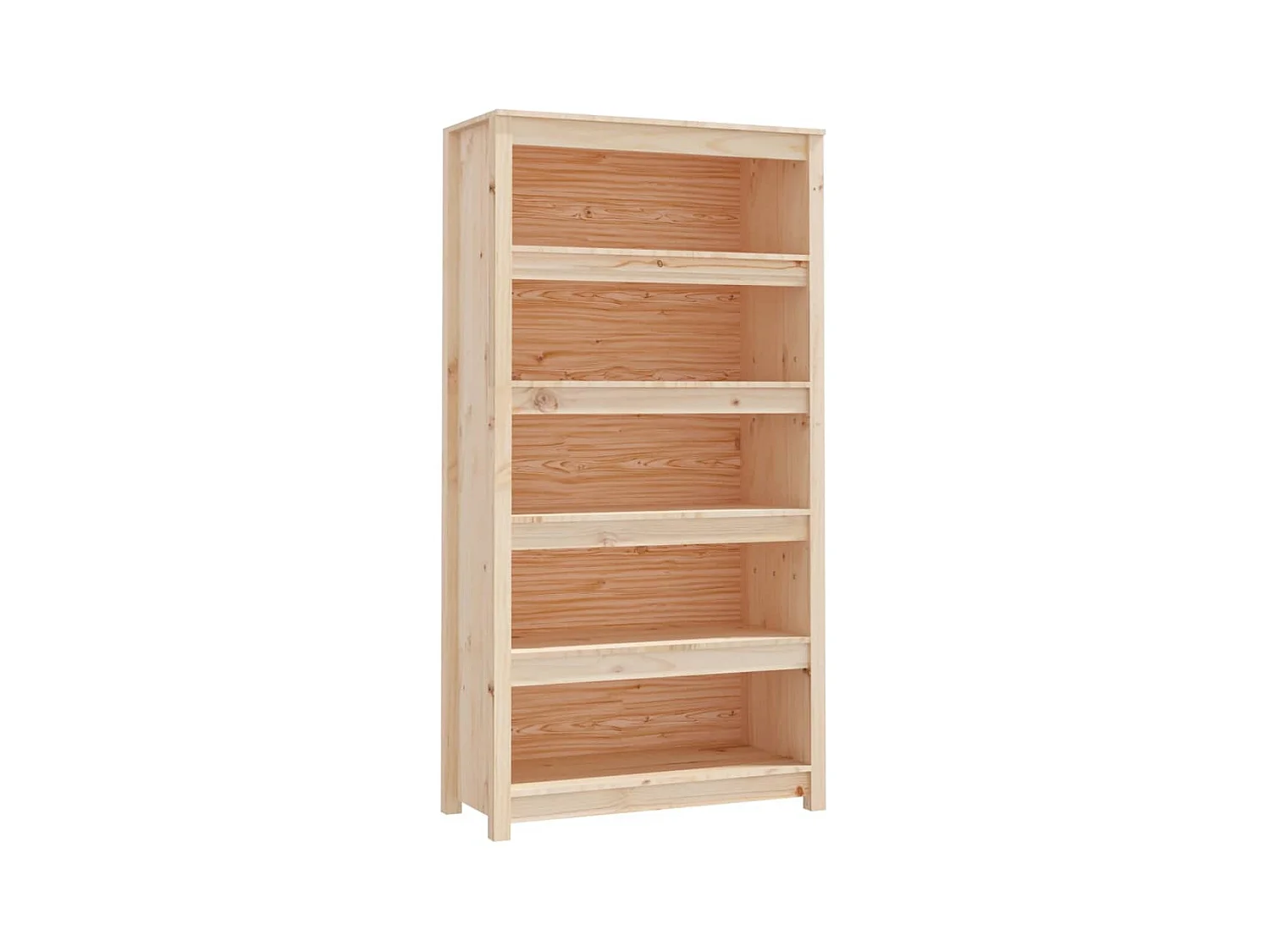 Laurens  Estantería madera maciza de pino 80x35x154 cm
