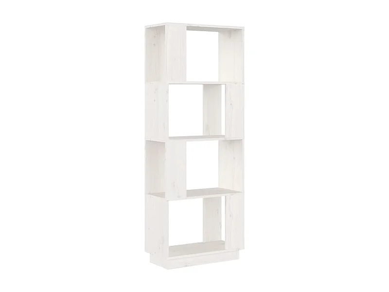 Ylvenor  Bibliothèque/Séparateur de pièce Blanc 51x25x132 cm Pin massif