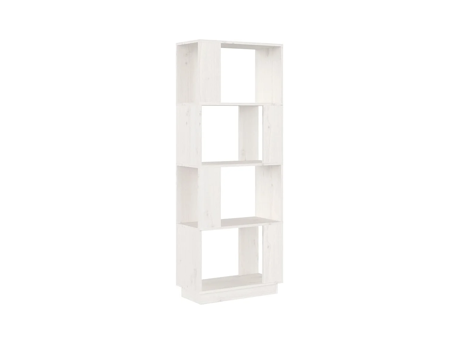Ylvenor  Bibliothèque/Séparateur de pièce Blanc 51x25x132 cm Pin massif