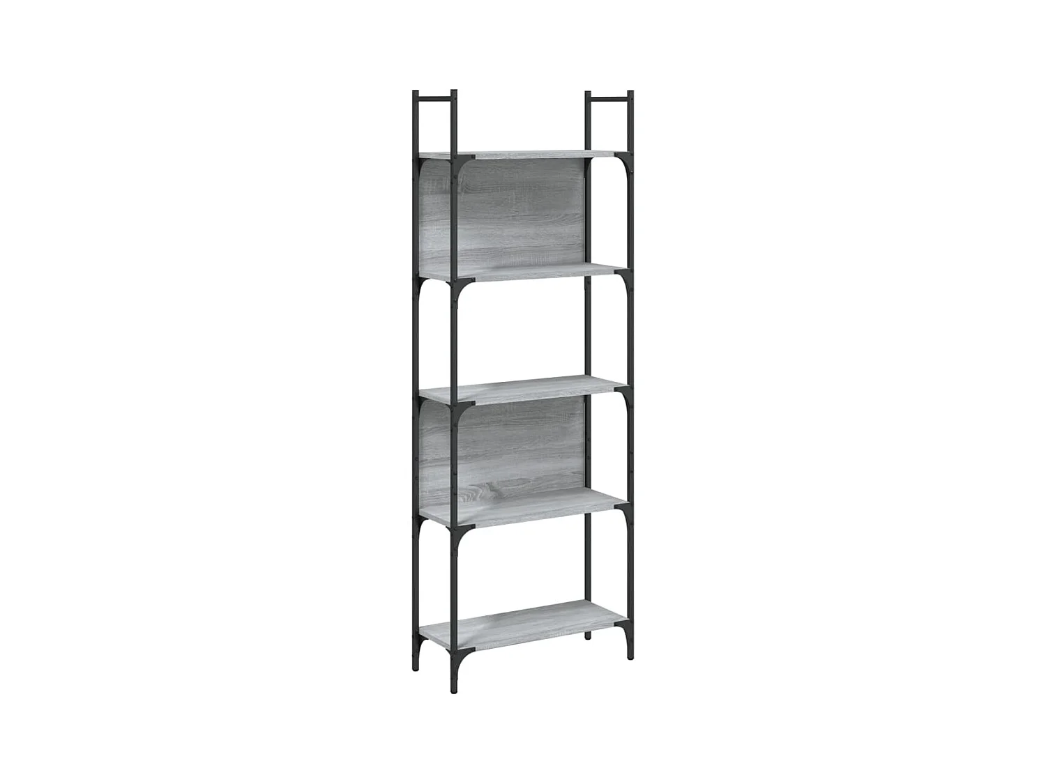 Kiki  Bibliothèque à 5 niveaux sonoma gris 60,5x24x166,5 cm