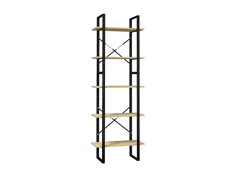 Aubagne  Bibliothèque à 5 niveaux 60x30x175 cm Bois de pin