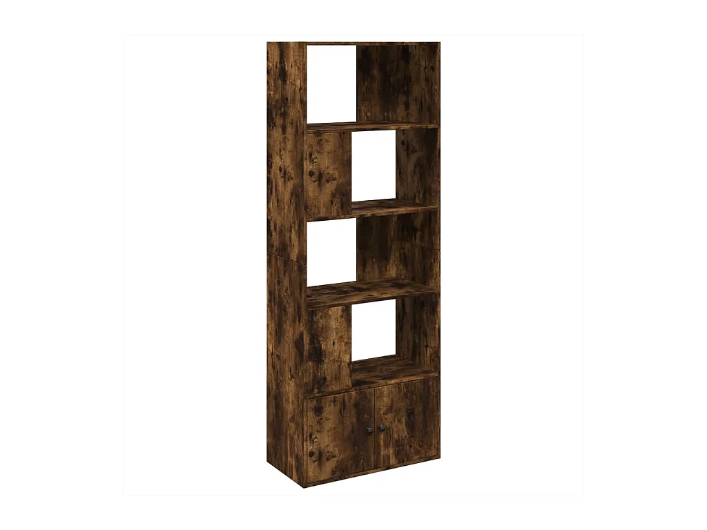 Allentown  Estantería madera de ingeniería roble ahumado 70x36x189 cm