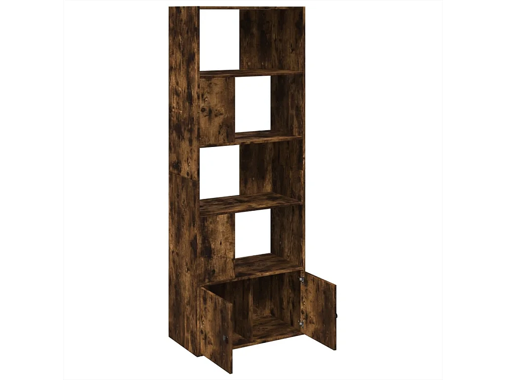 Allentown  Bibliothèque chêne fumé 70x36x189 cm bois d'ingénierie