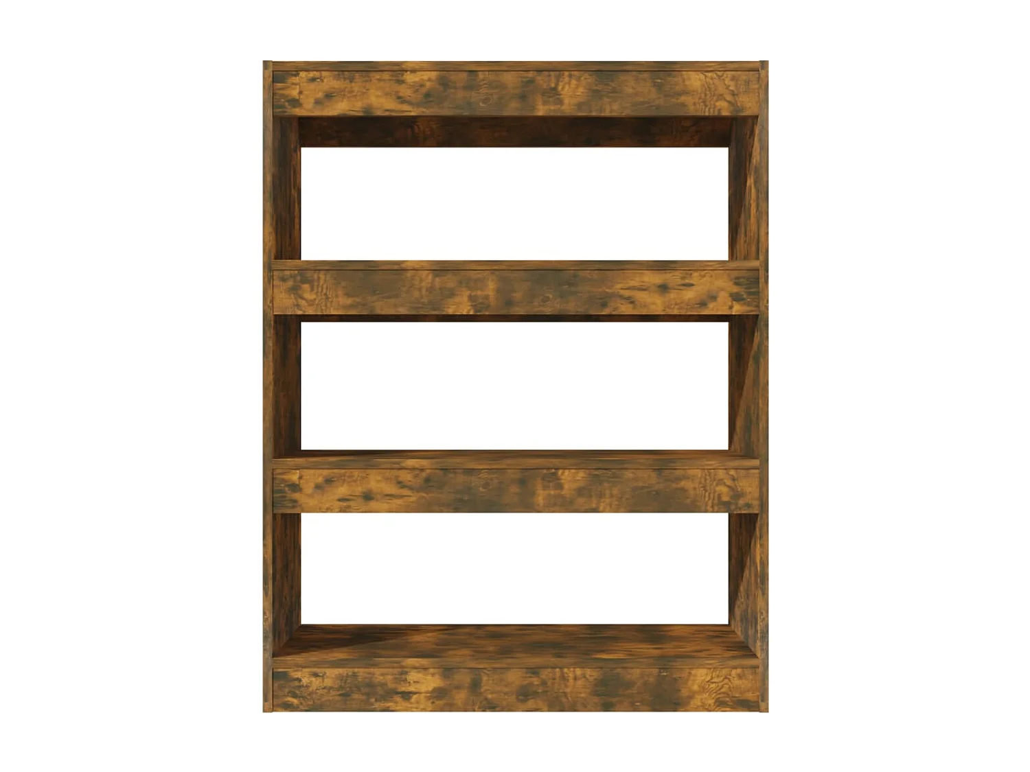 Qerlin  Bibliothèque/Séparateur de pièce chêne fumé bois d'ingénierie