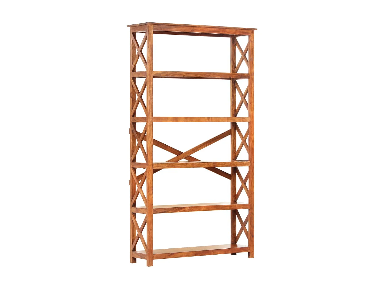 Ayla  Boekenkast 100x30x180 cm acaciahout met honingafwerking