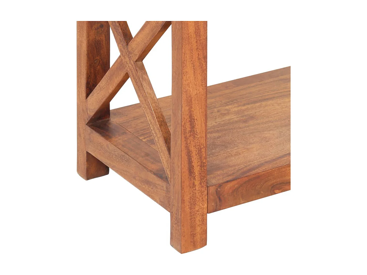 Ayla  Bibliothèque 100x30x180cm Bois massif d'acacia et finition miel