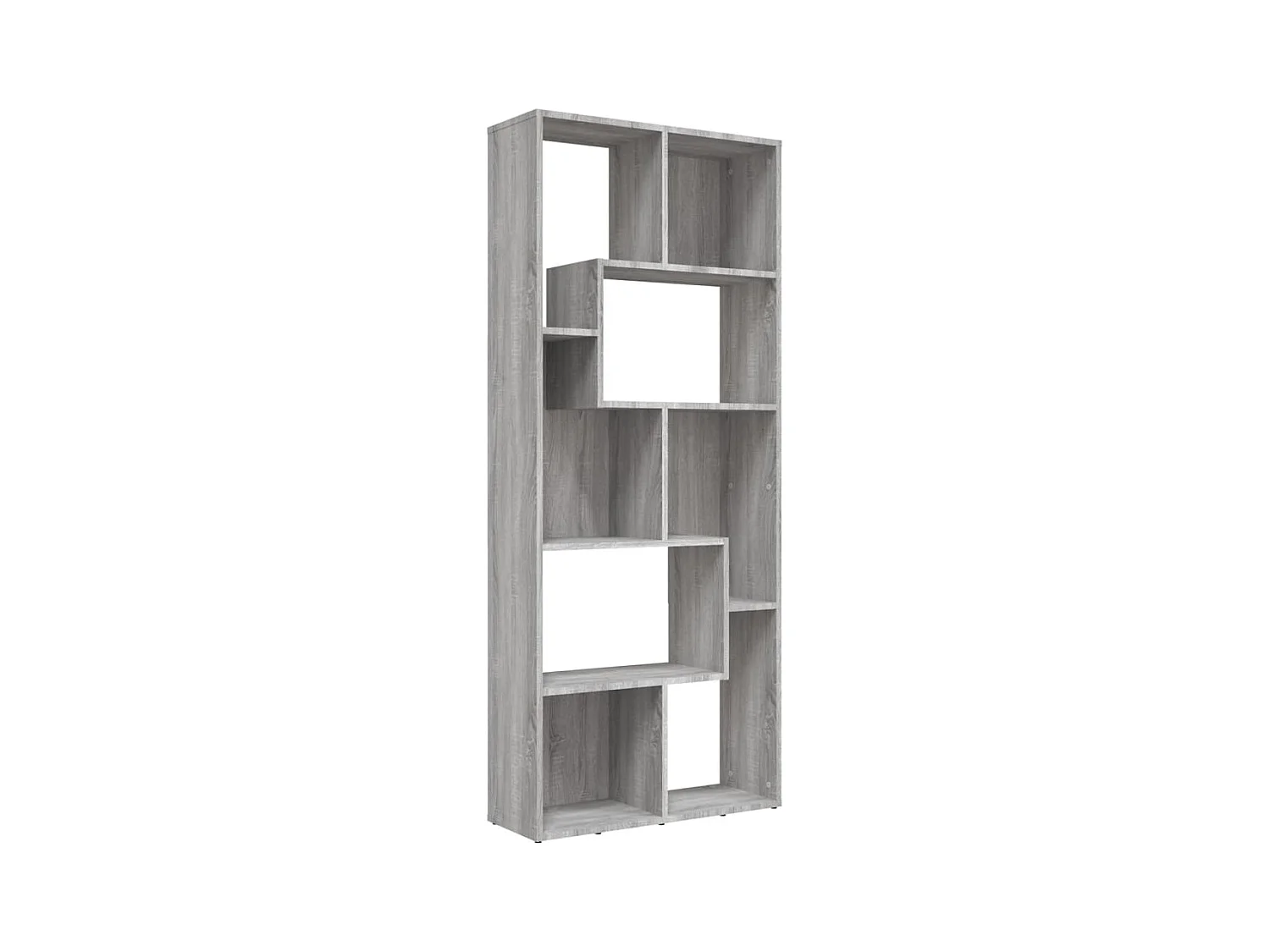 Burtonsville  Bibliothèque Sonoma gris 67x24x161 cm Bois d'ingénierie