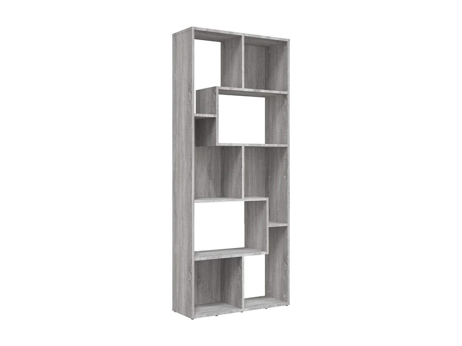 Burtonsville  Bibliothèque Sonoma gris 67x24x161 cm Bois d'ingénierie