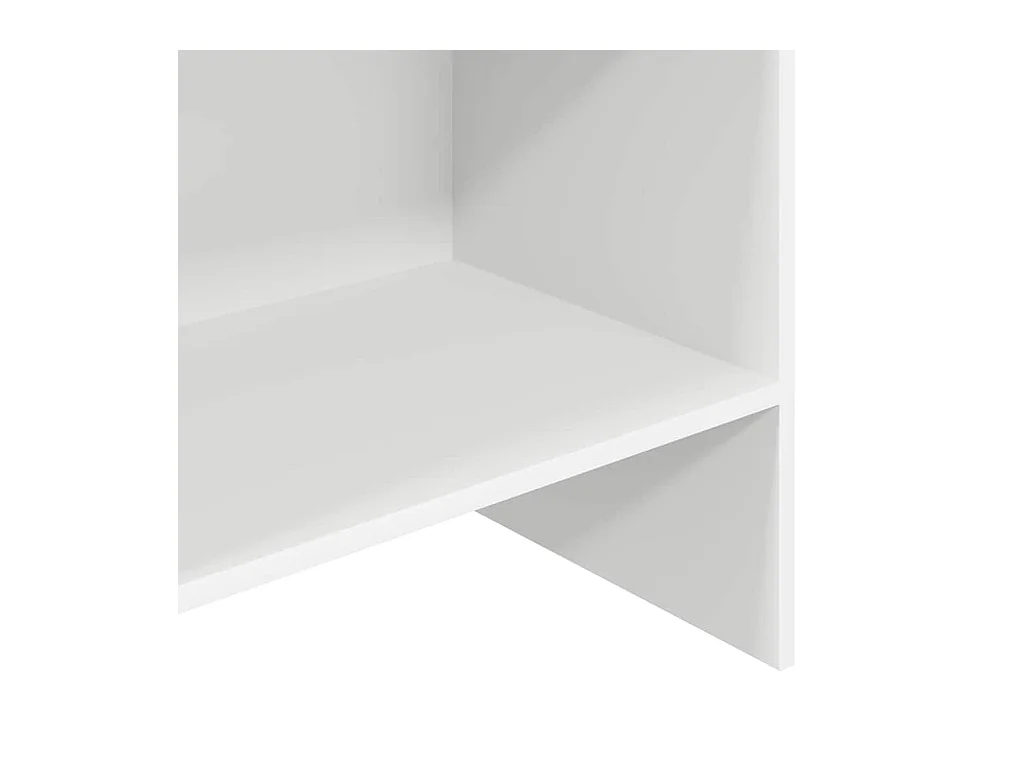 Syron  Bibliothèque Blanc 60x35x180 cm Bois d’ingénierie